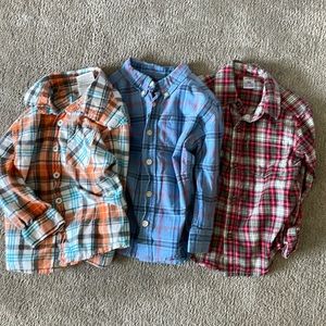 3- 3T button down shirts